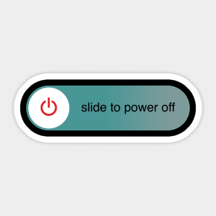 Slide to power off Sticker